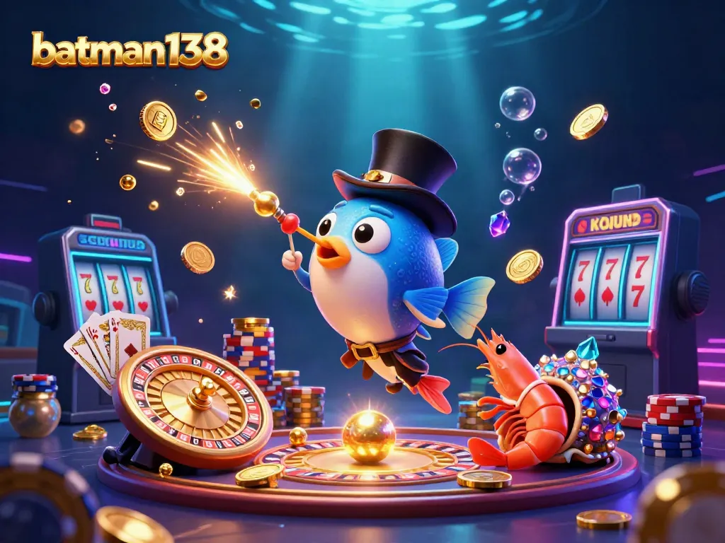 Experience exciting gaming action with batman138, showcasing vibrant golden coins and characters illuminating the scene.