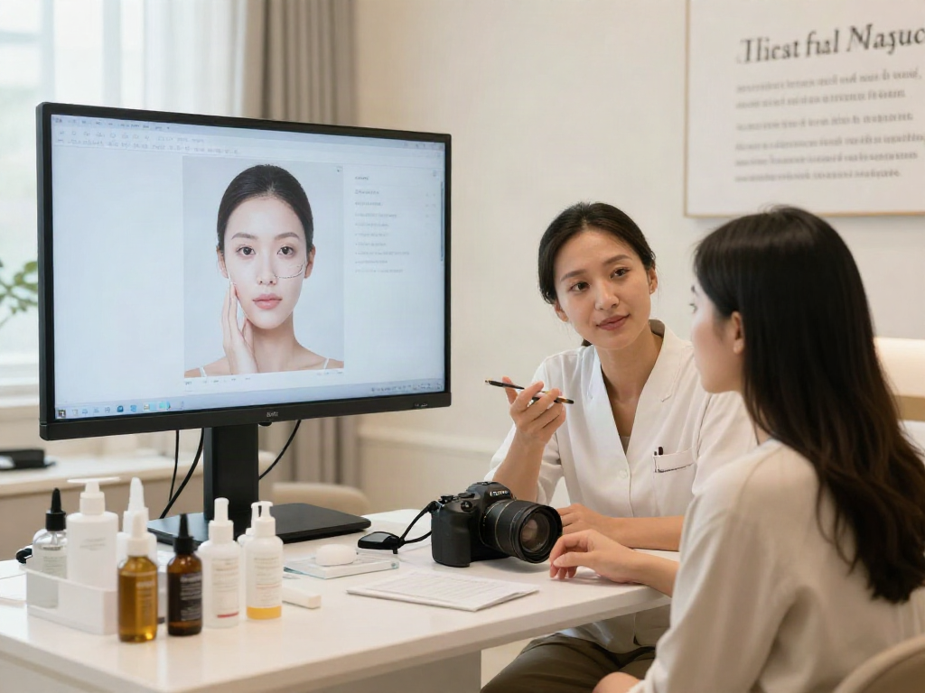 ClinicEvo cheaper than QOVES analysis in a modern beauty consultation.