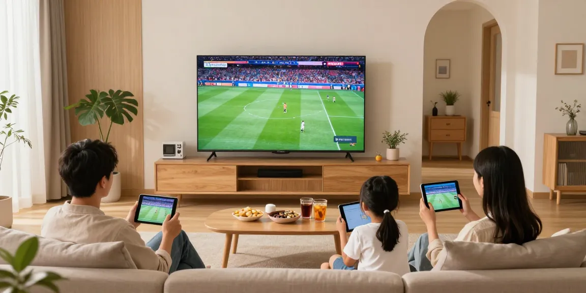 Ervaar een premium kijkervaring met iptv aanbieder in een gezellige woonkamer.