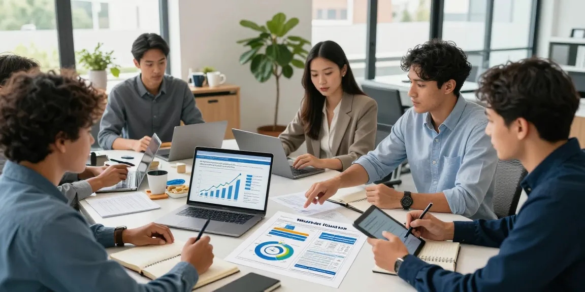 Analyzing a market research report on using an sba loan to buy a business in a collaborative office setting.
