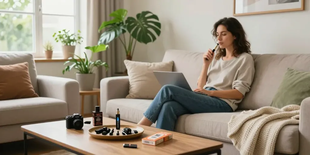 Experience relaxation with cheap cigarettes online Australia products and a peaceful vaping moment in a natural setting.