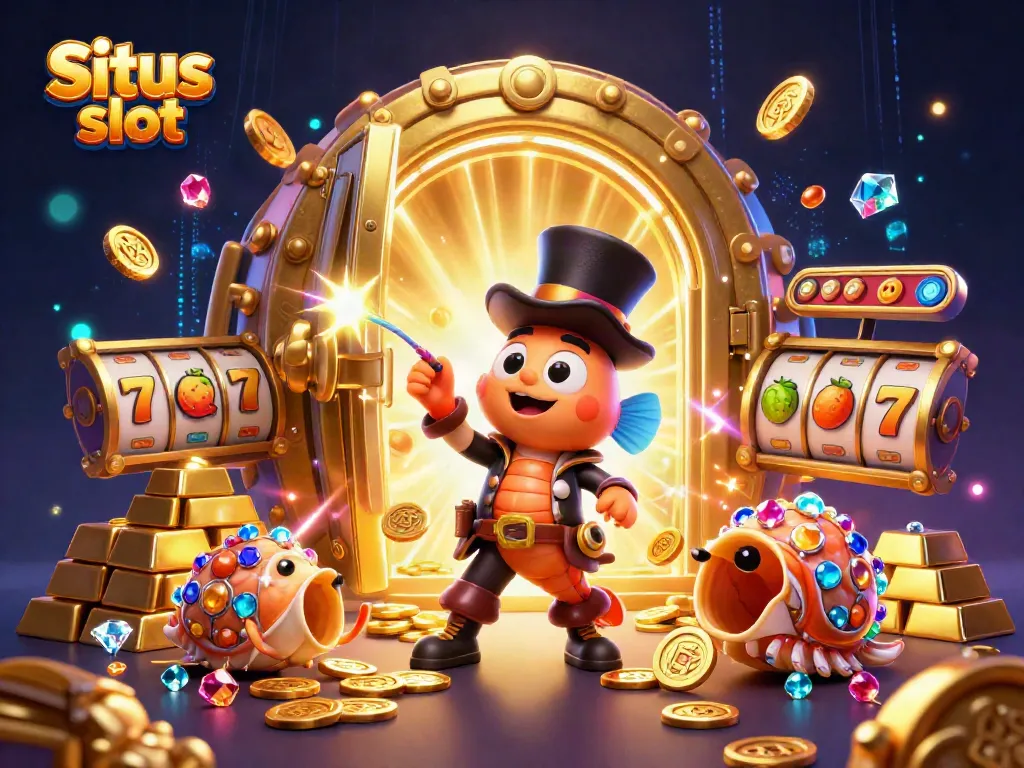 Engage with Situs slot in an exciting underwater scene featuring a glowing anglerfish and treasures.