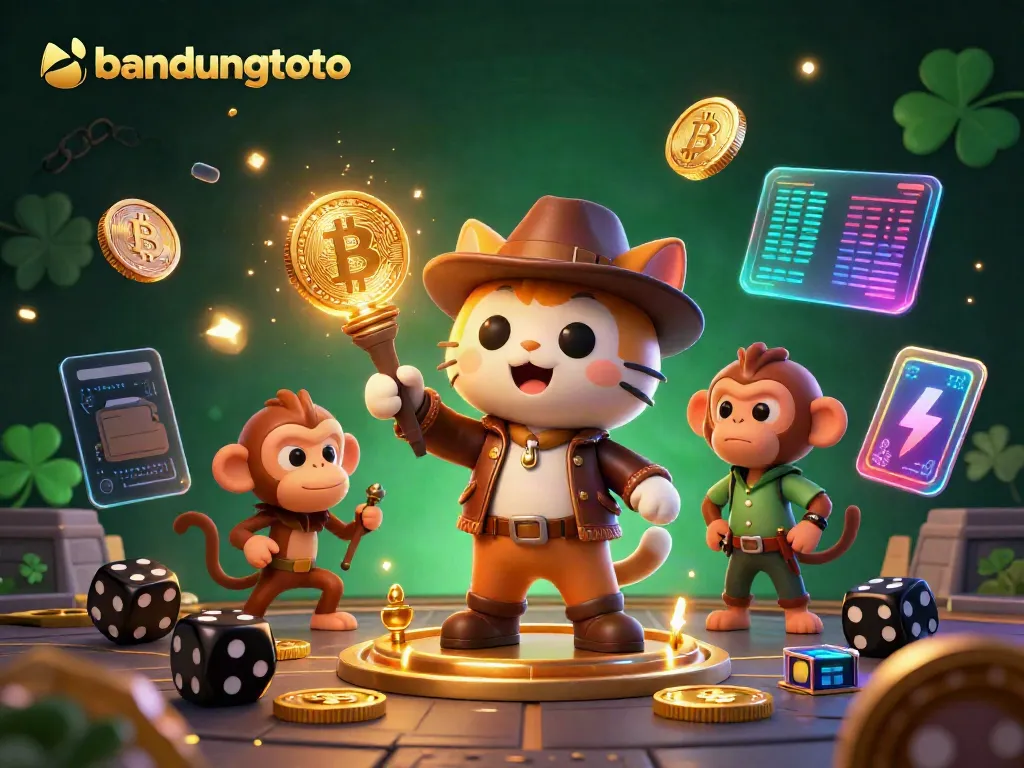 Engage with bandungtoto's adventure featuring a cat archaeologist and treasures in a dazzling casino temple