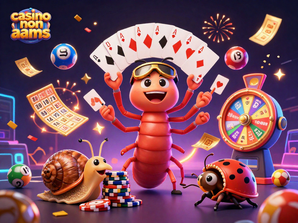 Gioca al casino non AAMS con un dealer millipede e divertenti elementi di gioco colorati.