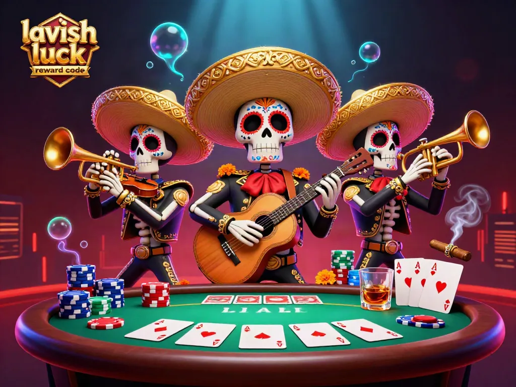 Engage with Lavish Luck Reward Code for a chance to win big at this spirited casino scene.