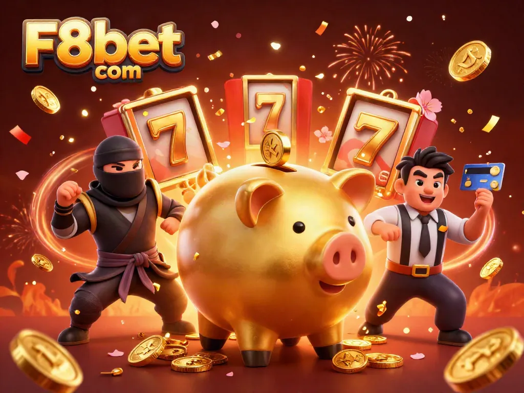 Experience thrilling slots action with F8bet com featuring vibrant characters and casino elements.