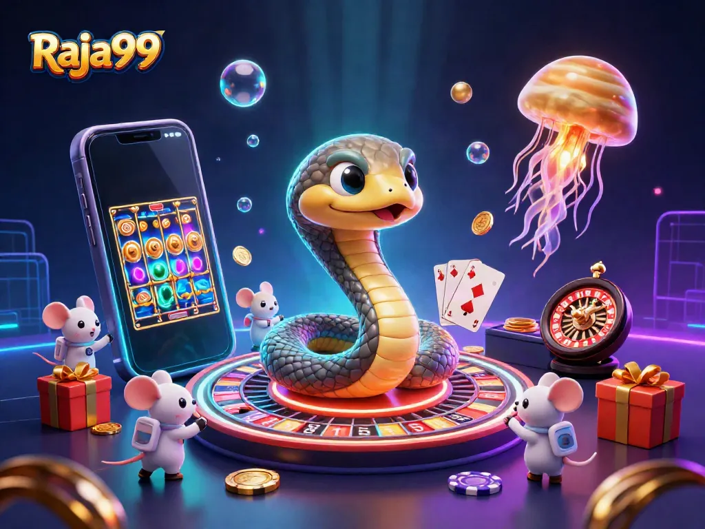 Raja99 menghadirkan pengalaman taruhan dengan astronot yang bertaruh di roda roulette menjelajahi slot online.