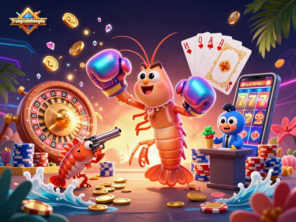 Engage with trangcadobongda through dynamic gambling action featuring vibrant 3D characters and casino games.