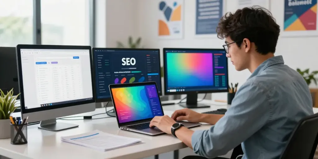 Analyzing where can I buy backlinks for my website in a modern digital marketing workspace.