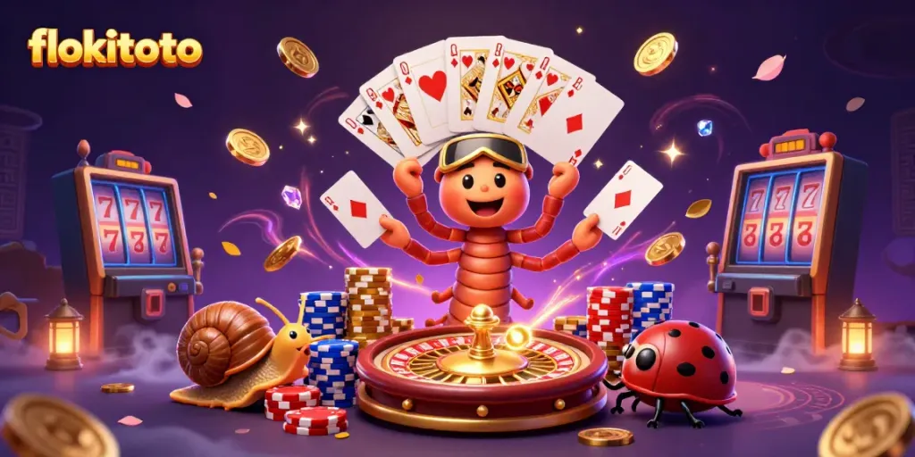 Engage with flokitoto's casino thrills featuring vibrant characters and dynamic game elements.