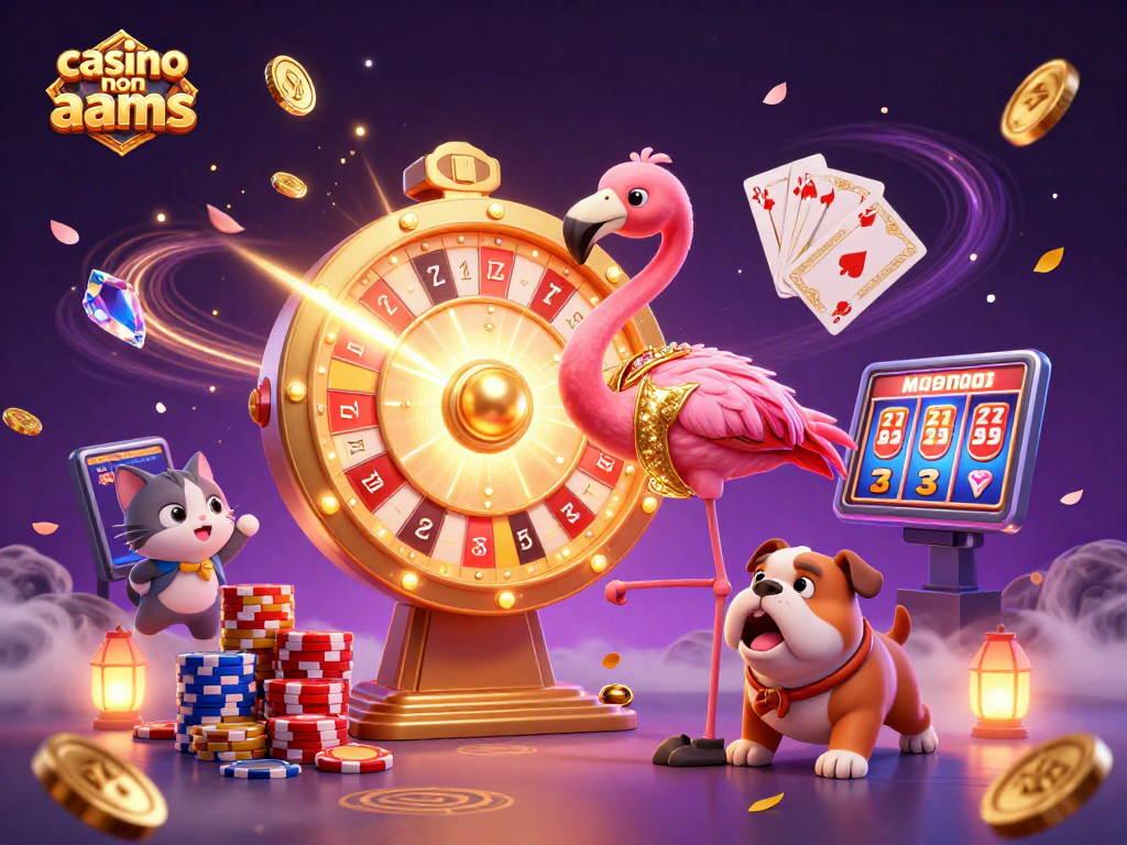 Vincere con casino non aams: scene animate con il gatto che rivela premi e il bulldog felice.
