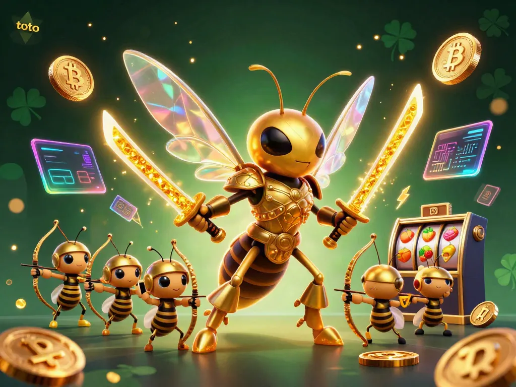 Engage with the dynamic casino scene featuring toto-themed elements bringing luck and winnings.
