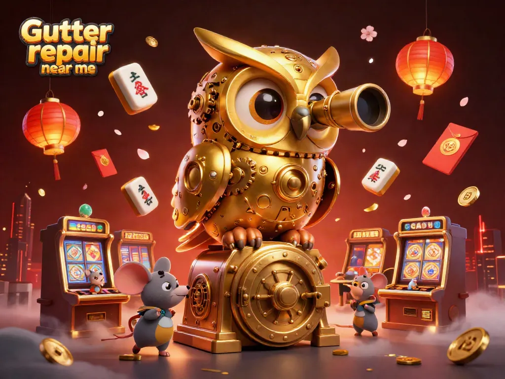 Experience thrilling Gutter repair near me moments in a vibrant casino setting with exciting cartoon characters.